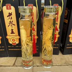 东北特产长白山老参王酒可单支可整箱